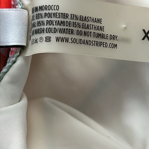 SOLID & STRIPED STELLA ONEPIECE SWIMSUIT SIZE XS - Picture 5 of 5